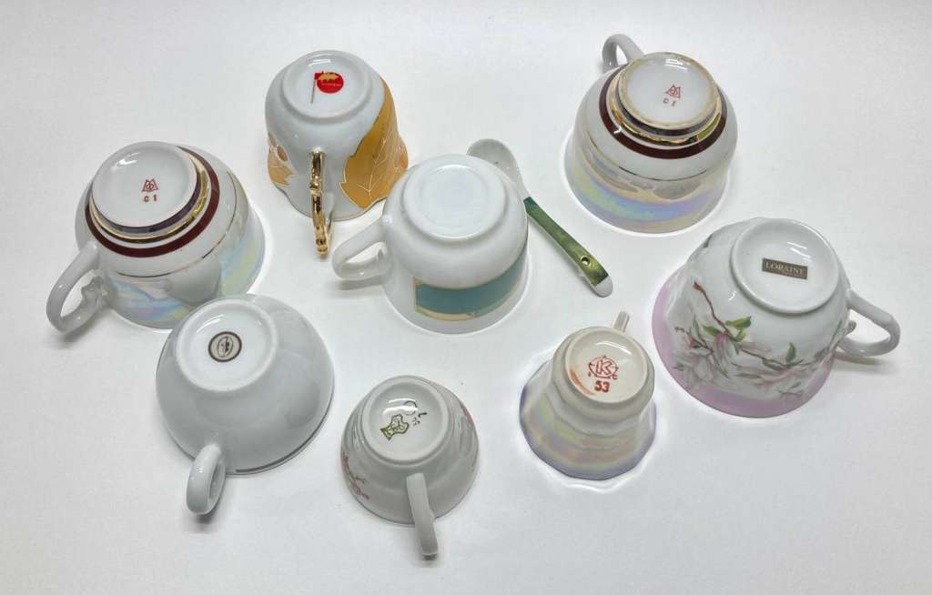 Чашки, 8 шт + ложка