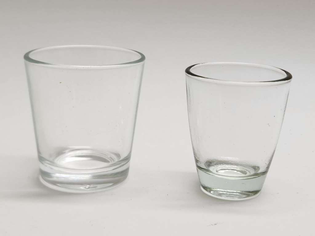 Стопки 26 штук стекло двух видов