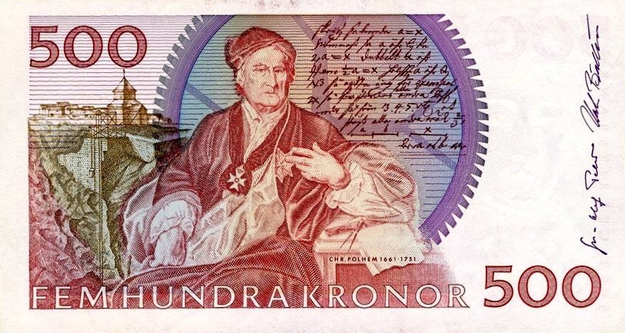 (,) Банкнота Швеция 1995 год 500 крон    UNC