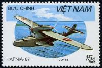 (1987-096) Марка Вьетнам "Дорнье ДО.18"    Гидропланы III Θ