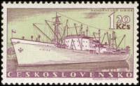 (1960-007) Марка Чехословакия "Грузовое судно 'Lidice'"   Пароходы II Θ