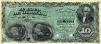 (№1883P-S142a) Банкнота Мексика 1883 год "10 Pesos"