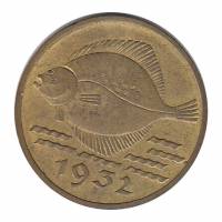() Монета Вольный город Данциг 1932 год   ""   Серебрение  XF