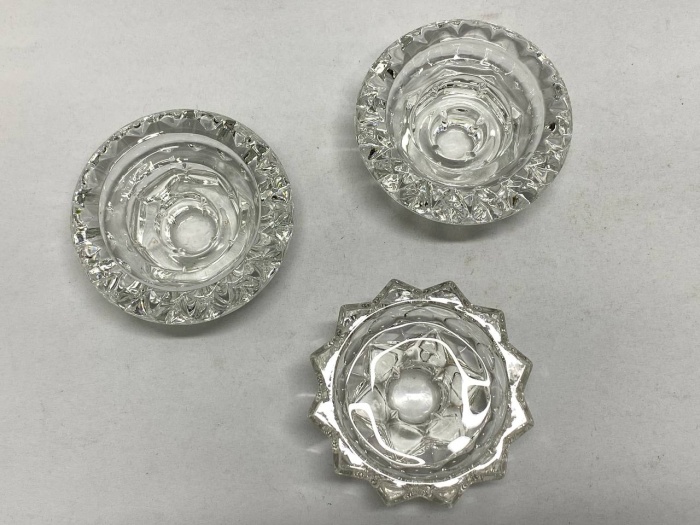 Подсвечник стекло 3 шт