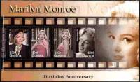 (№2007-7927) Лист марок Гайана 2007 год "80-го дня рождения Мерилин Монро", Гашеный