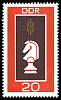 (1969-060) Марка Германия (ГДР) "Шахматы"    Чемпионаты мира II Θ