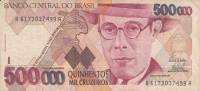 () Банкнота Бразилия 1993 год 500 000  ""   VF