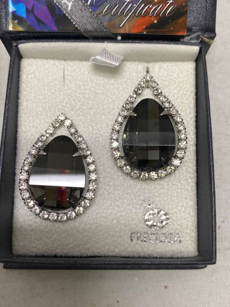 Серьги гвоздики хрусталь кристаллы Чехия Preciosa