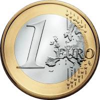 (2009) Монета Испания 2009 год 1 евро  2. Звёзды в ленте. Новая карта ЕС Биметалл  UNC