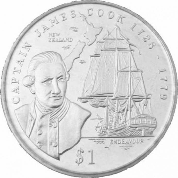 () Монета Либерия 1999 год 1  &quot;&quot;   Медь-Никель  UNC