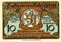 (№1920) Банкнота Германия 1920 год "10 Pfennig"