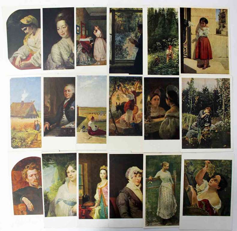 Набор различных советских открыток 1939-1966 годов (76 штук) Состояние на фото