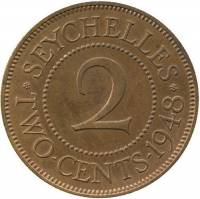 (№1948km6) Монета Сейшельские острова 1948 год 2 Cents