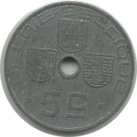 (№1941km124) Монета Бельгия 1941 год 5 Centimes (Belgieuml)