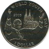 () Монета Либерия 2005 год 1  ""    AU