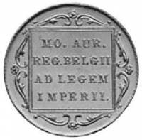 () Монета Нидерланды (Голландия) 1894 год 1  ""   Биметалл (Платина - Золото)  UNC