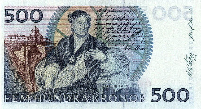 (,) Банкнота Швеция 1985 год 500 крон    UNC