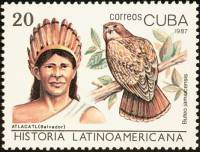 (1987-065) Марка Куба "Атлакатль, Сальвадор"    История Латинской Америки III Θ
