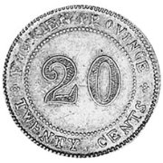 (№1924y383a) Монета Китай 1924 год 20 Cents