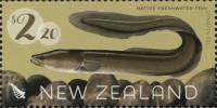 Марка из набора Новая Зеландия 2017 год "Мясо угря Ангилья dieffenbachii", Гашеная