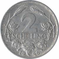 () Монета Австрия 1946 год 2  ""   Алюминий  UNC