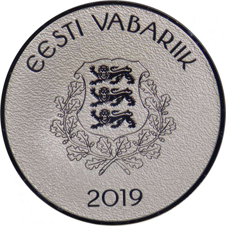 (2019) Монета Эстония 2019 год 8 евро &quot;Вильянди&quot;  Серебро Ag 925  PROOF