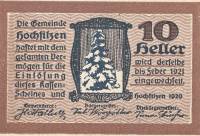 (№1920) Банкнота Австрия 1920 год "10 Heller"