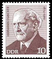 (1974-004) Марка Германия (ГДР) "Герман Дункер"    Деятели Рабочего движения III O