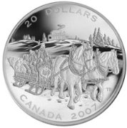 () Монета Канада 2007 год 20 долларов ""   PROOF