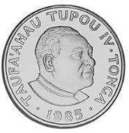 () Монета Тонга 1985 год 1 паанга ""  Биметалл (Серебро - Ниобиум)  UNC