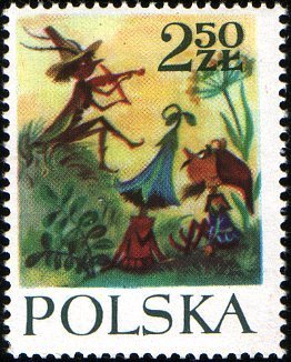 (1962-080) Марка Польша "Концерт Мастера Сарабанды"   Сказка М. Конопницкой III &Theta;