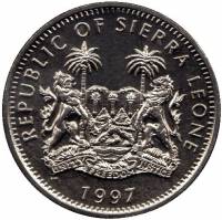 () Монета Сьерра-Леоне 1997 год 1  ""   Медь-Никель  UNC