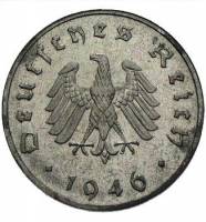 (№1945kmA104) Монета Германия 1945 год 10 Reichspfennig (А, Е, F, Г)