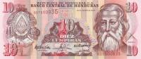 Банкнота Гондурас 2004 год 10 лемпир Хосе Тринидад Кобаньяс   UNC