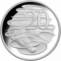() Монета Австралия 2003 год 20 центов ""  Биметалл (Серебро - Ниобиум)  UNC