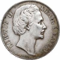 () Монета Германия (Империя) 1871 год 1  ""   Биметалл (Серебро - Ниобиум)  UNC