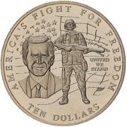 () Монета Либерия 2002 год 10 долларов ""   AU