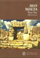 (2019, 9 монет) Набор монет Мальта 2019 год "Храмовый комплекс Скорба"  Буклет