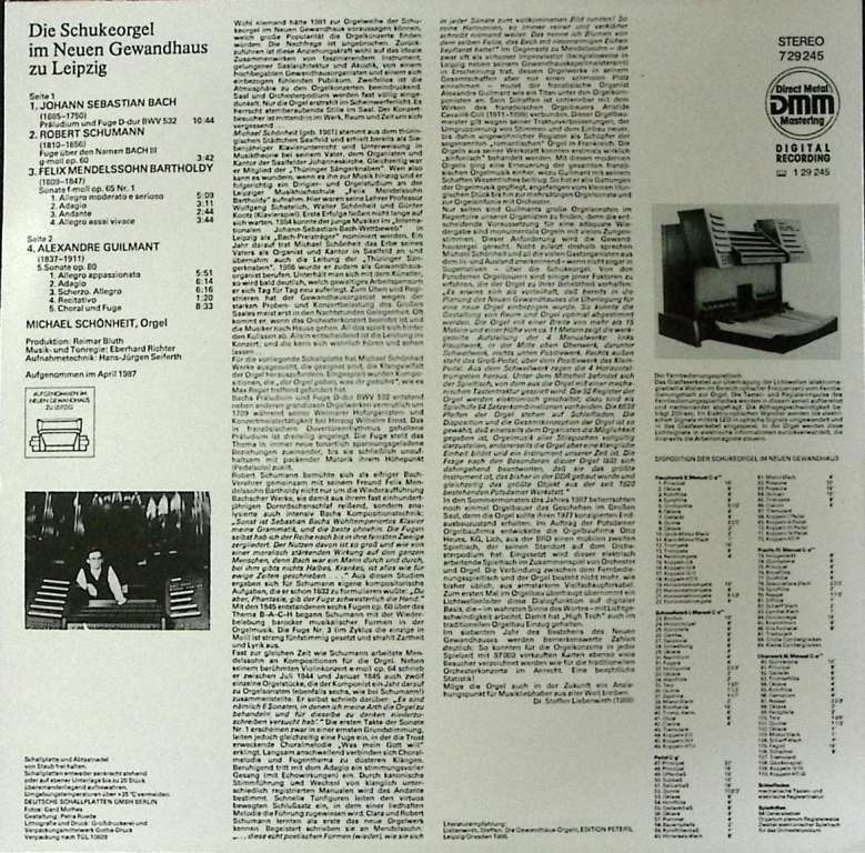 Пластинка виниловая , Органная музыка Records 300 мм. (Сост. отл.)