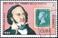 (1990-031) Марка Куба "Марка Англии 2"    150 лет почтовой марке III Θ
