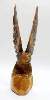 Деревянная скульптура "Орёл", высота 30 см., (сост. на фото)