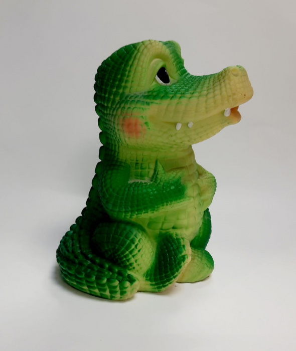 Резиновая игрушка-пищалка &quot;Крокодил&quot; (сост. на фото)