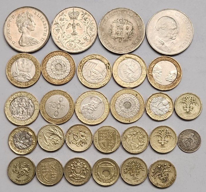 Набор монет Англия 28 штук