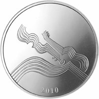 () Монета Литва 2010 год 10 лит ""  Биметалл (Серебро - Ниобиум)  PROOF