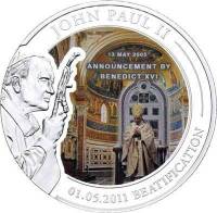 (№2011km345) Монета Палау 2011 год 1 Dollar (Извещение Бенедикт медицины)