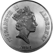 (№2004km40) Монета Олдерни 2004 год 50 Pounds (D-День)
