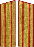 Погоны СССР "Офицерские, общевойсковые, 2 полосы" 16,5 см 