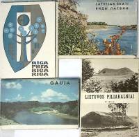 Наборы открыток 4 шт Рига Латвия Гауя 