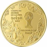 (№2014km2168) Монета Франция 2014 год 5 Euro (Чемпионат мира в Бразилии)