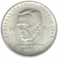 () Монета Нидерланды (Голландия) 1997 год 10  ""   Биметалл (Серебро - Ниобиум)  UNC